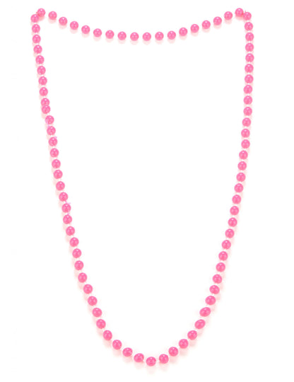 Collier de perles pour adulte rose