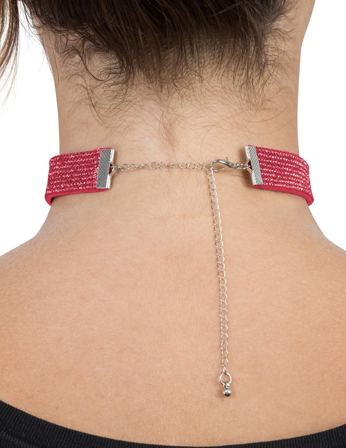 Punainen strassi-choker aikuisille