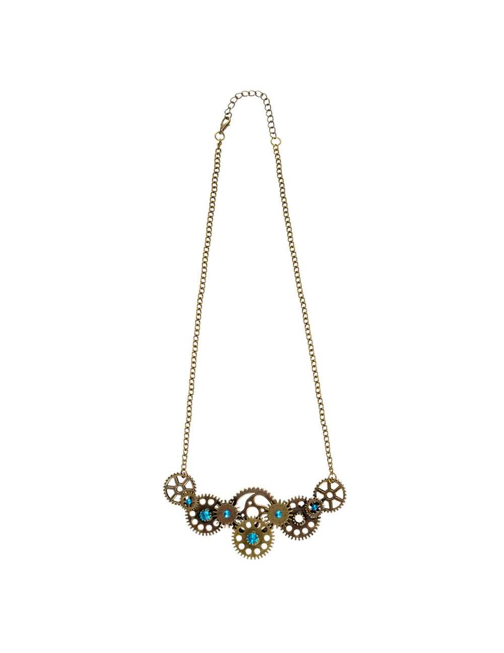 Vue de face du collier Steampunk