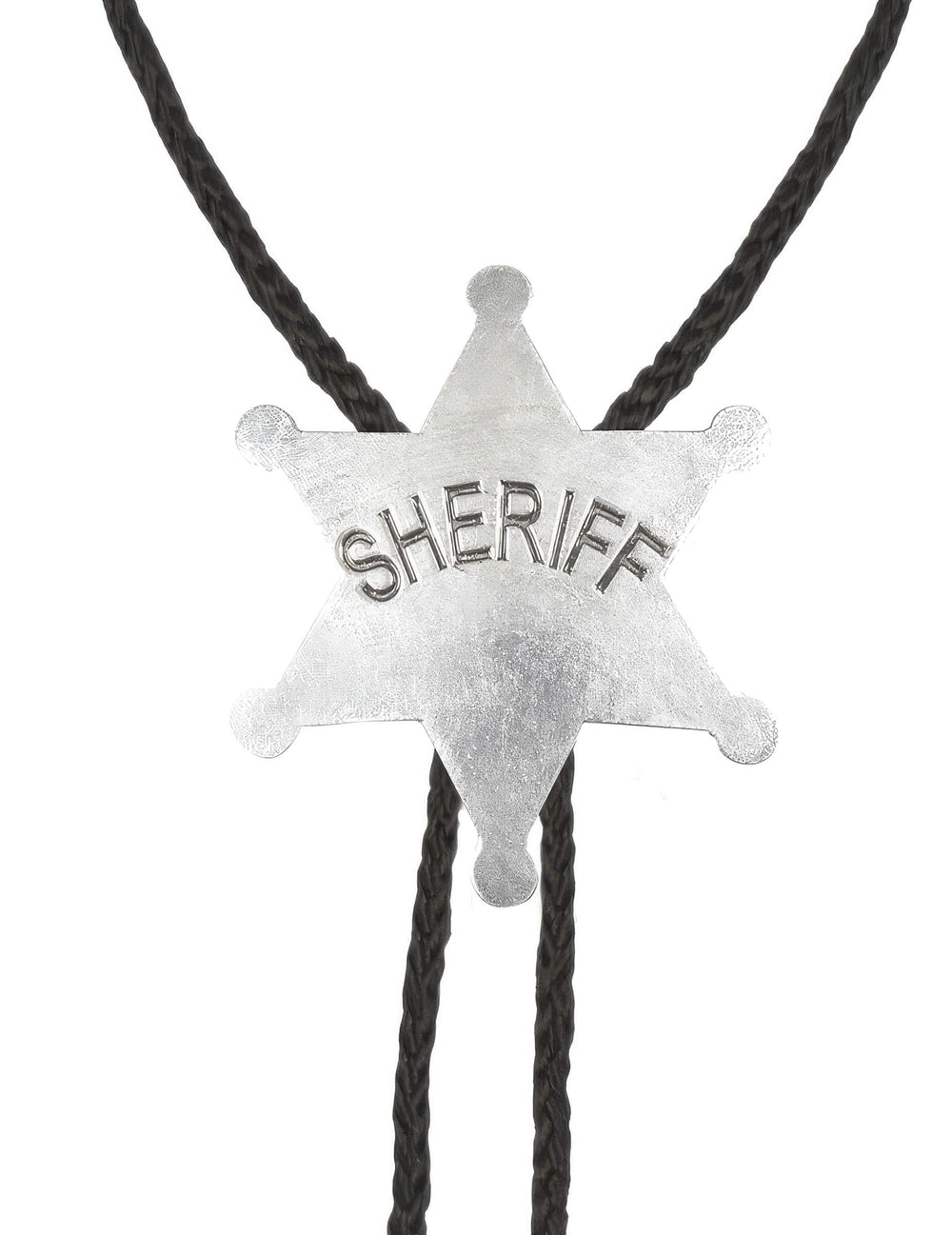 Lähikuva kaulakorun sheriffin tähdestä