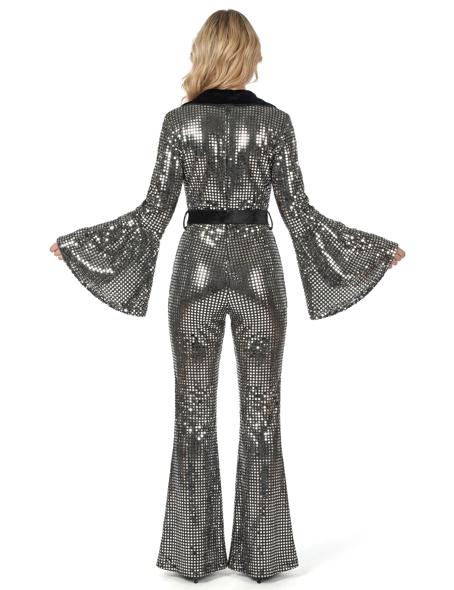 Vue de dos de la combinaison disco pour femme