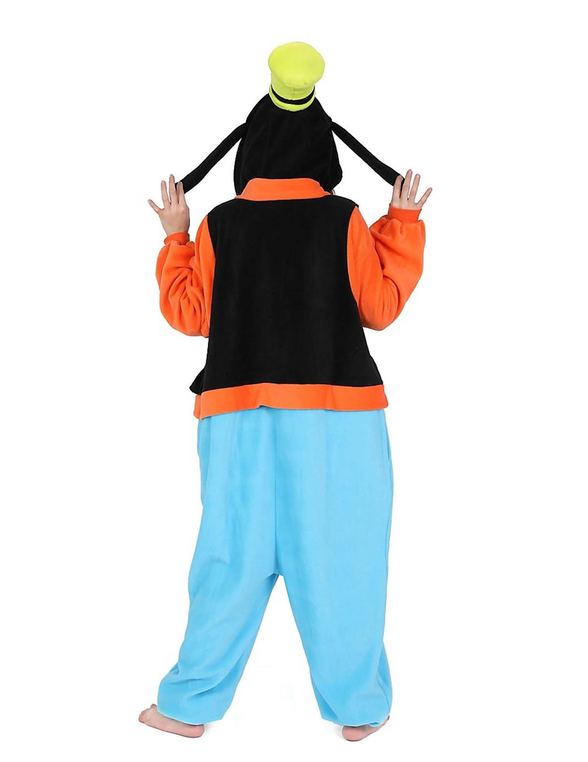 Dingo-kigurumi-aikuisten haalarin takaosa