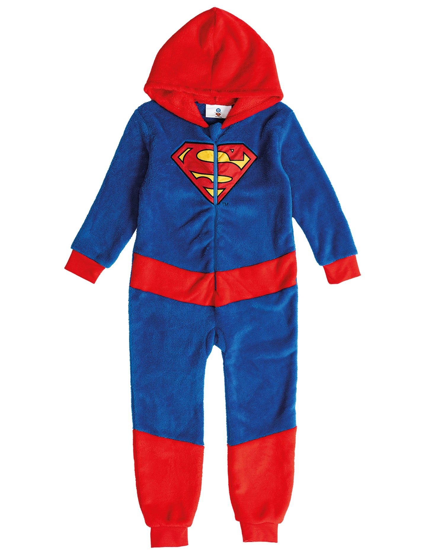Vue de face de la combinaison Superman pour enfant