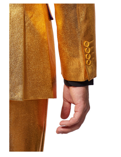 Détail de la manche et des boutons du costume Mr. Groovy Gold Opposuits pour homme