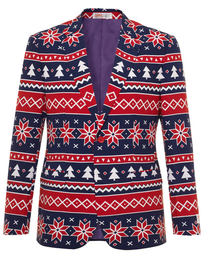 Vue de face de la veste du costume Mr. Nordic Xmas