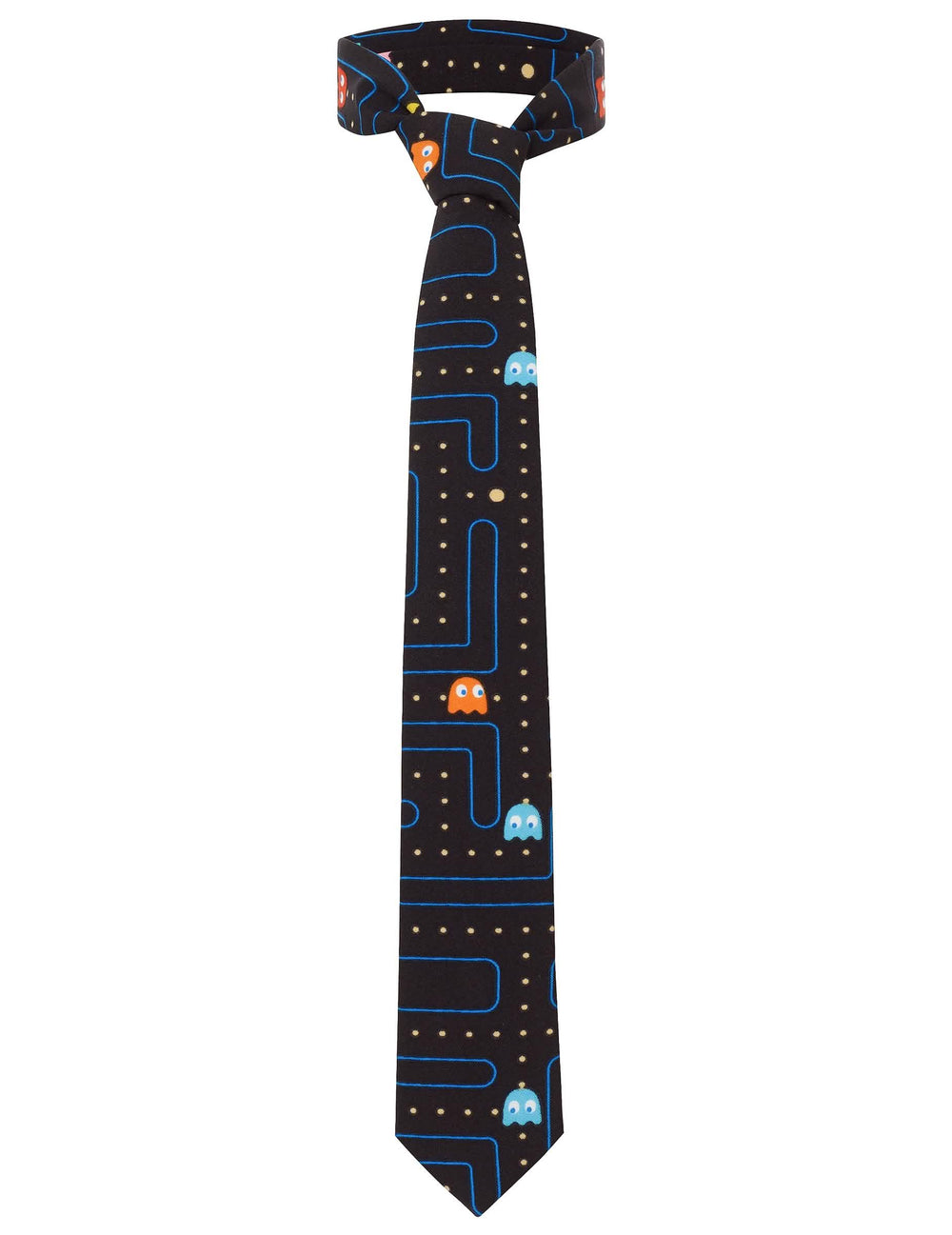Mr. Pac-Man -solmio miehet musta labyrintti- ja kummitukset-kuviolla