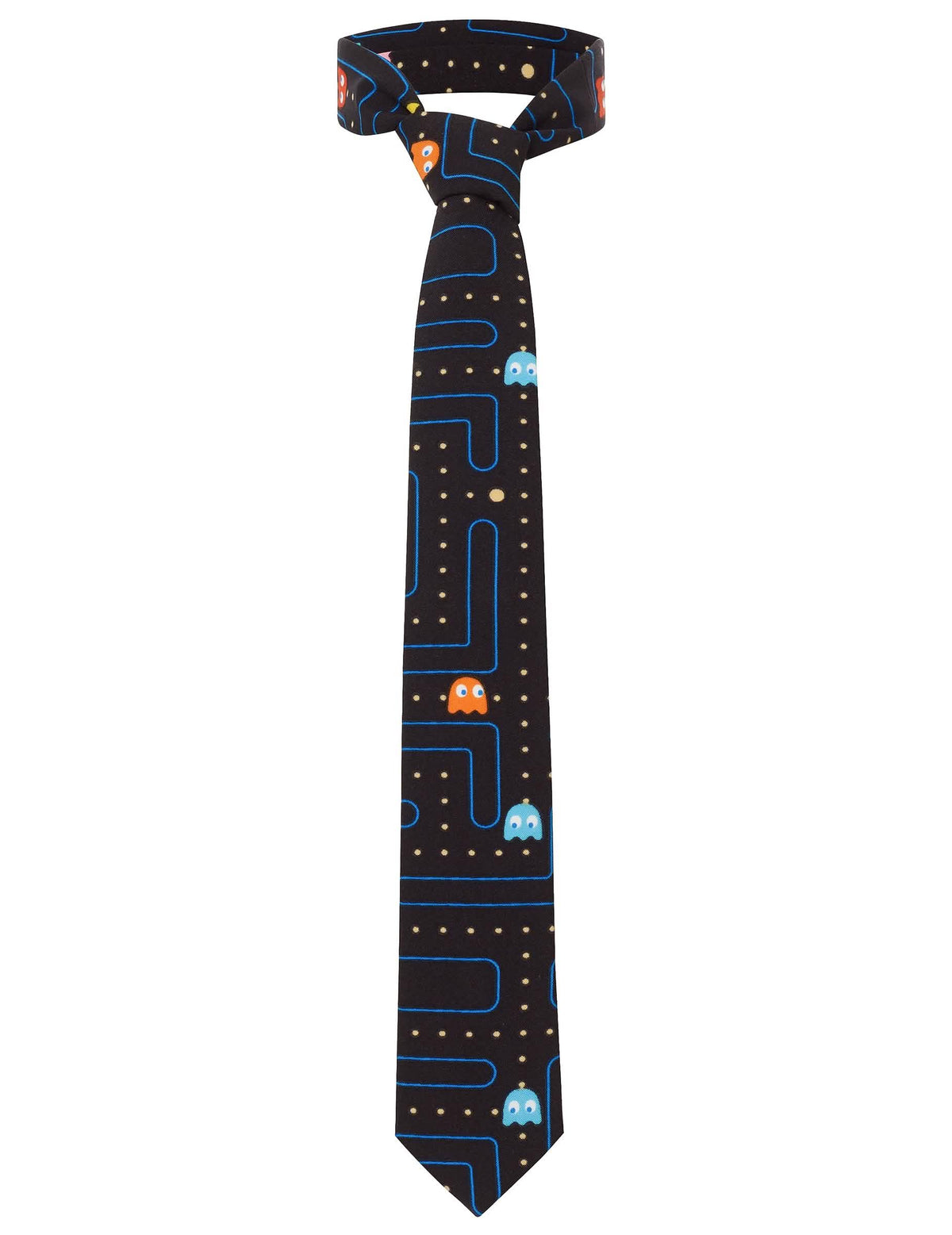Mr. Pac-Man -solmio miehet musta labyrintti- ja kummitukset-kuviolla