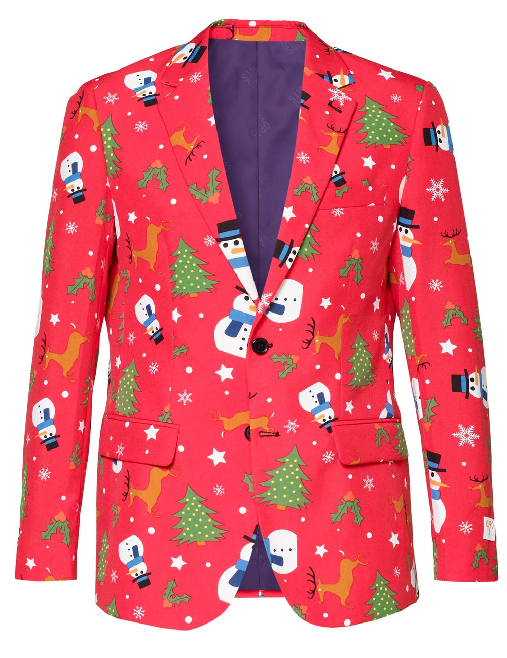 Veste de face du costume Mr. Snowman pour homme