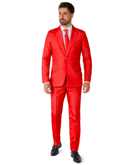 Suitmeister™ Mr. Solid Red -naamiaisasu aikuisille
