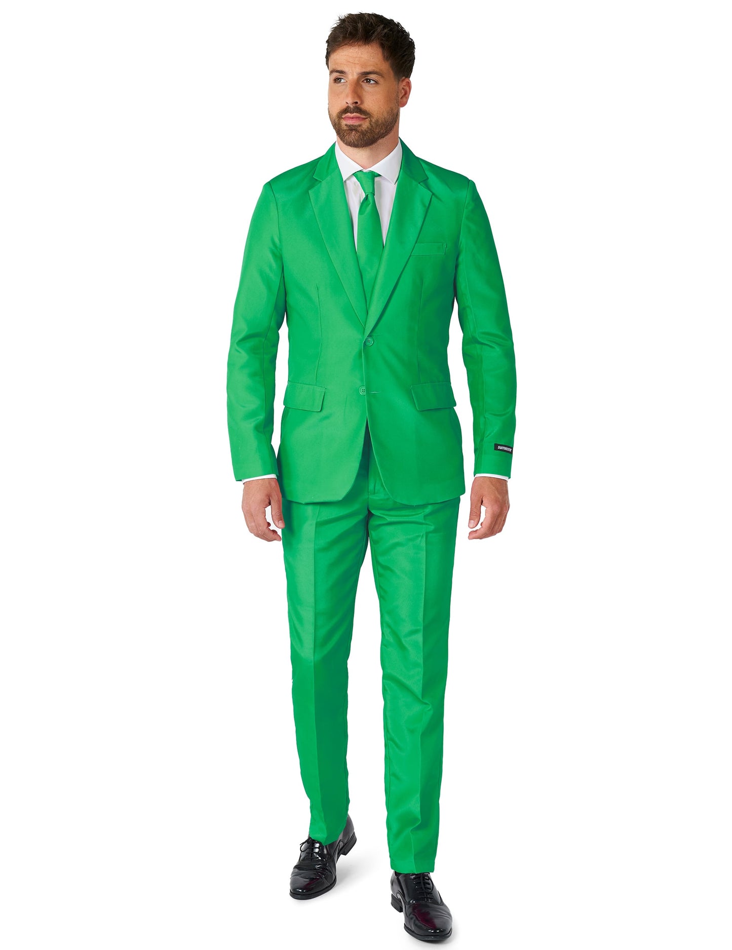 Suitmeister™ Mr. Solid Green -naamiaisasu aikuisille