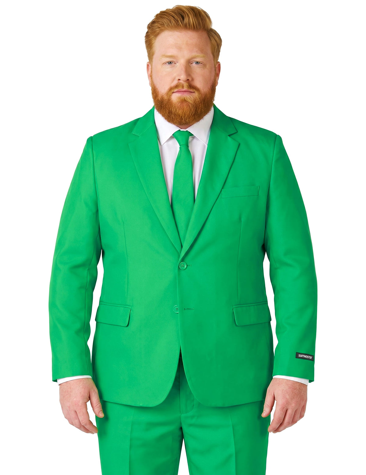 Suitmeister™ Mr. Solid Green -naamiaisasu aikuisille