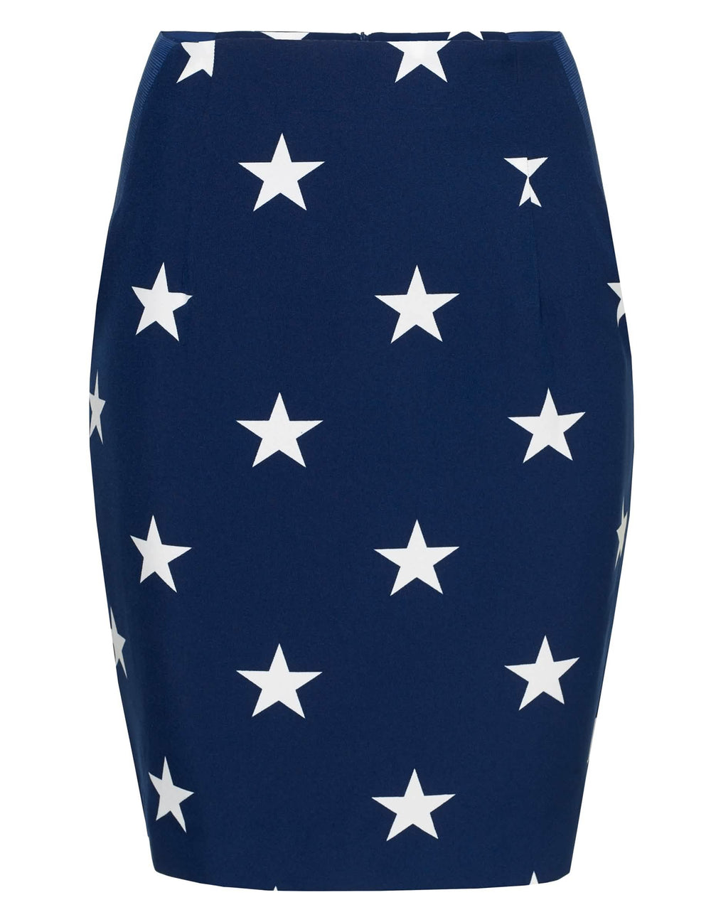 Sininen hame, jossa on valkoisia tähtiä, Mrs. America Opposuits -asusta naisille