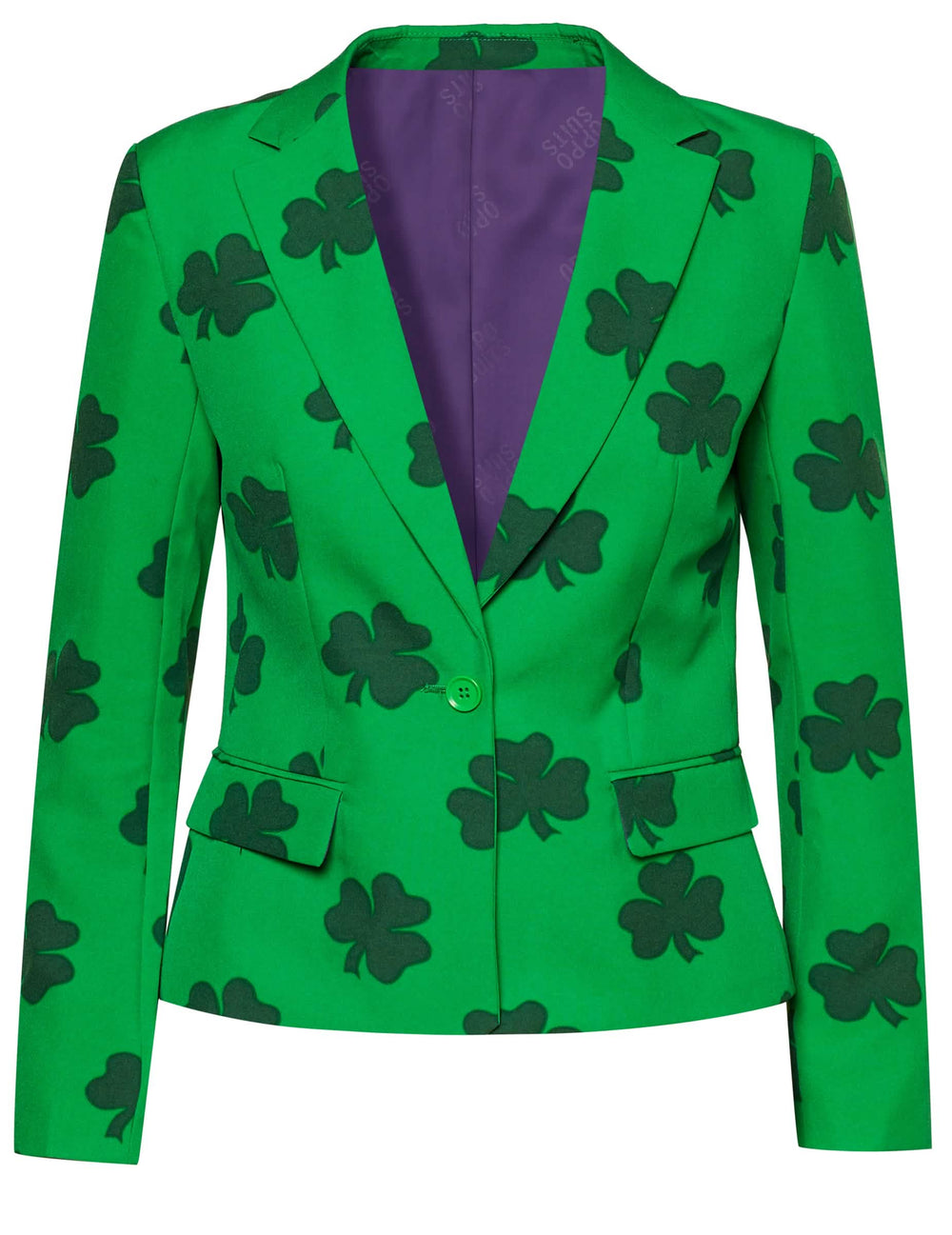 Mrs. Lucky Opposuits St Patrick -puvun takin yksityiskohta