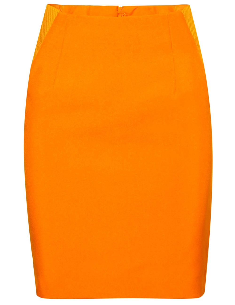 Oranssi Opposuits Mrs. Orange -asun hameen yksityiskohta