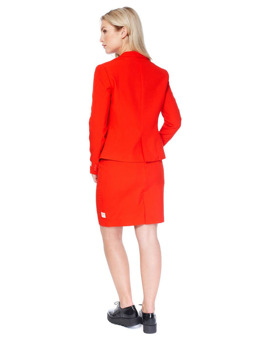 Vue de dos du costume Mrs. Rouge pour femme