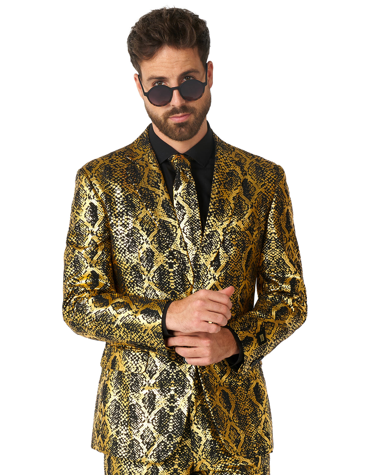 Kiiltävä käärme puku aikuinen Opposuits™