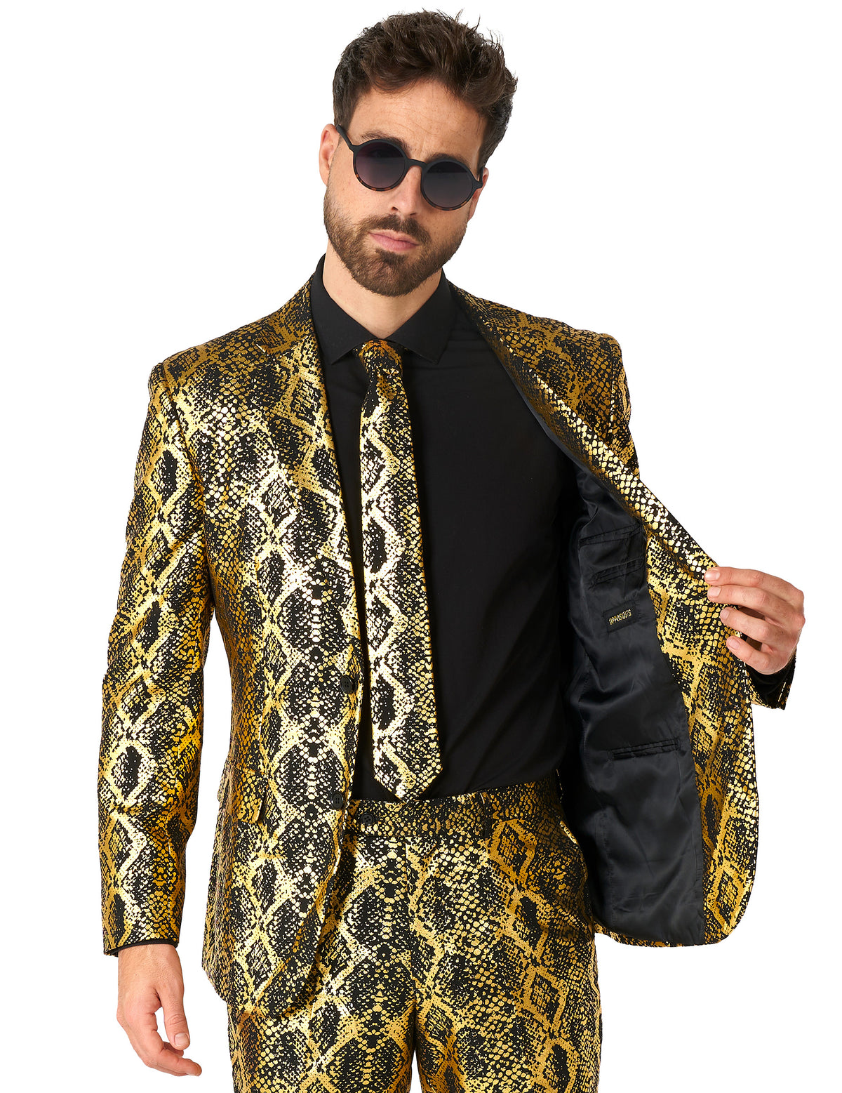 Kiiltävä käärme puku aikuinen Opposuits™
