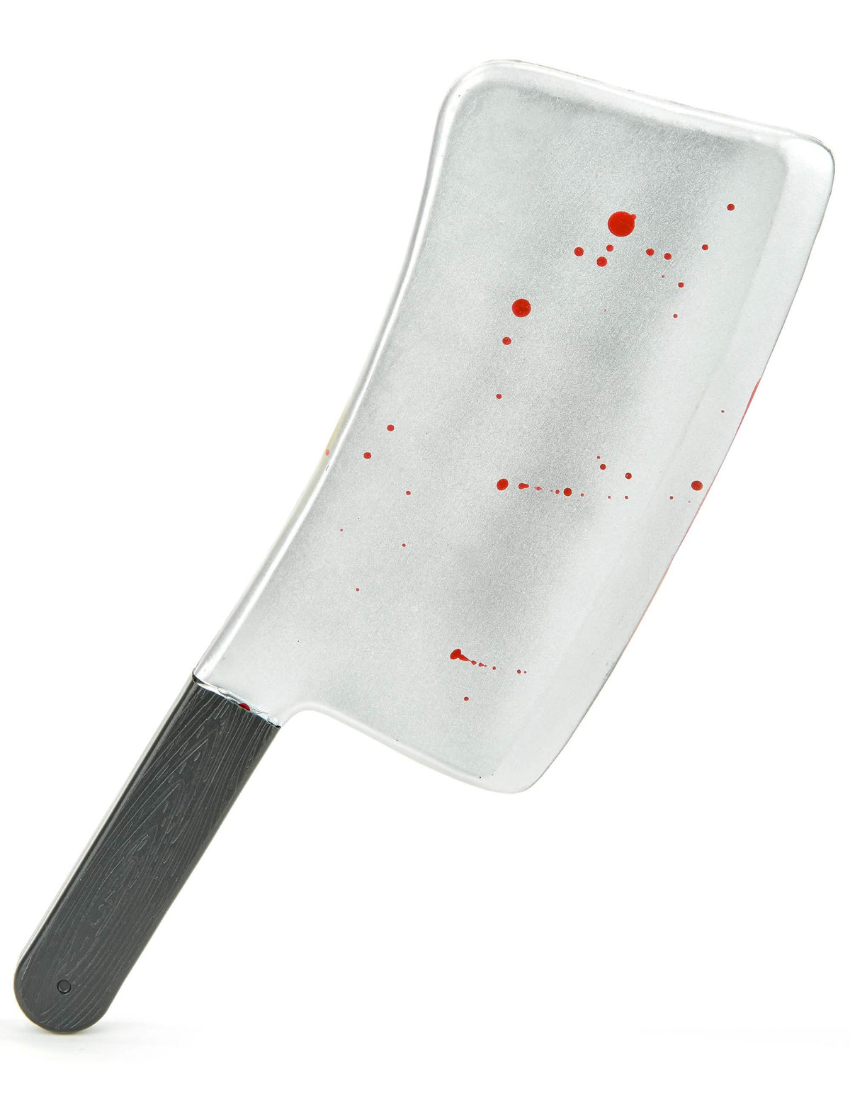 Couperet sanglant Halloween pour adulte en plastique argenté avec taches de sang