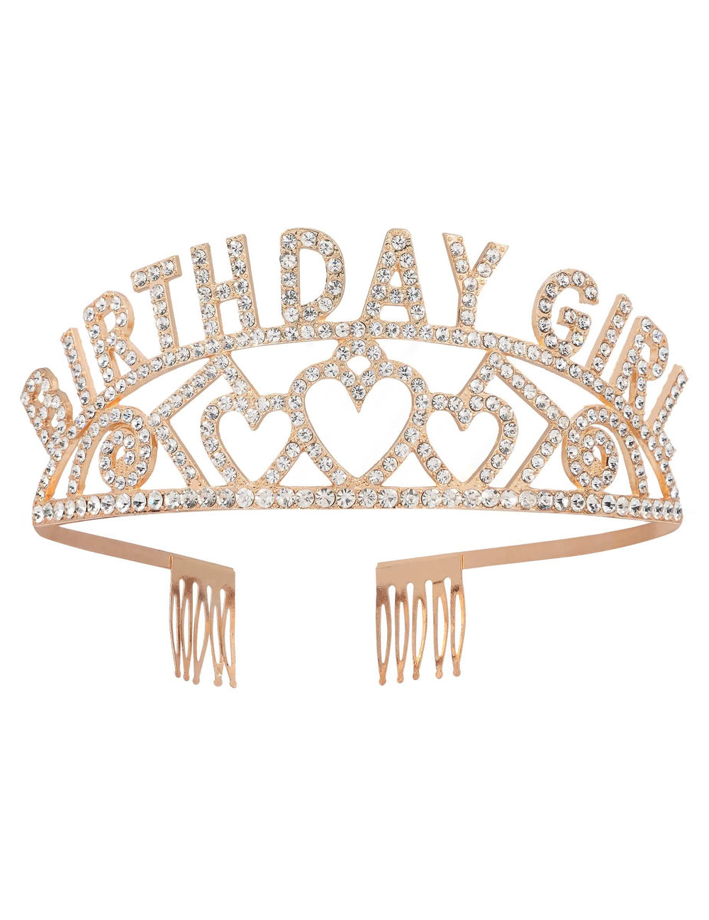 Vue de face de la Couronne Birthday Girl