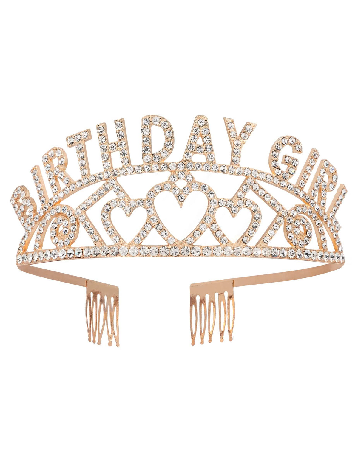 Vue de face de la Couronne Birthday Girl