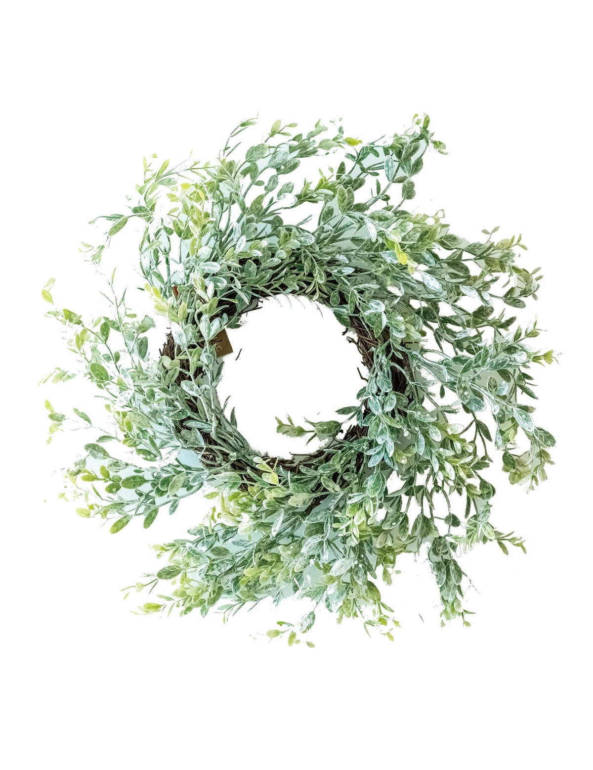 Couronne branches d'eucalyptus pour décoration vert effet naturel