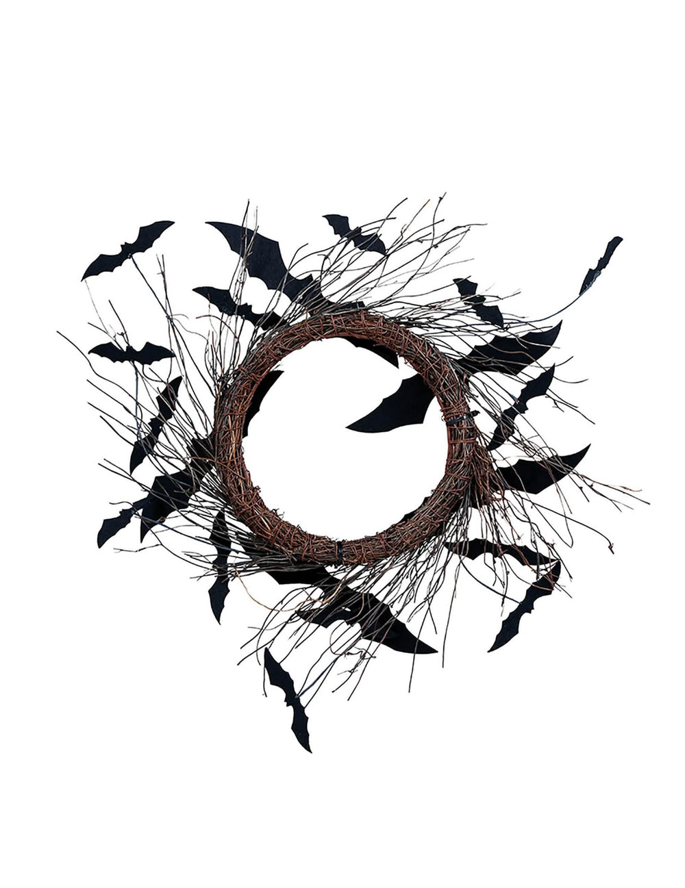 Vue de face de la couronne de porte chauve-souris