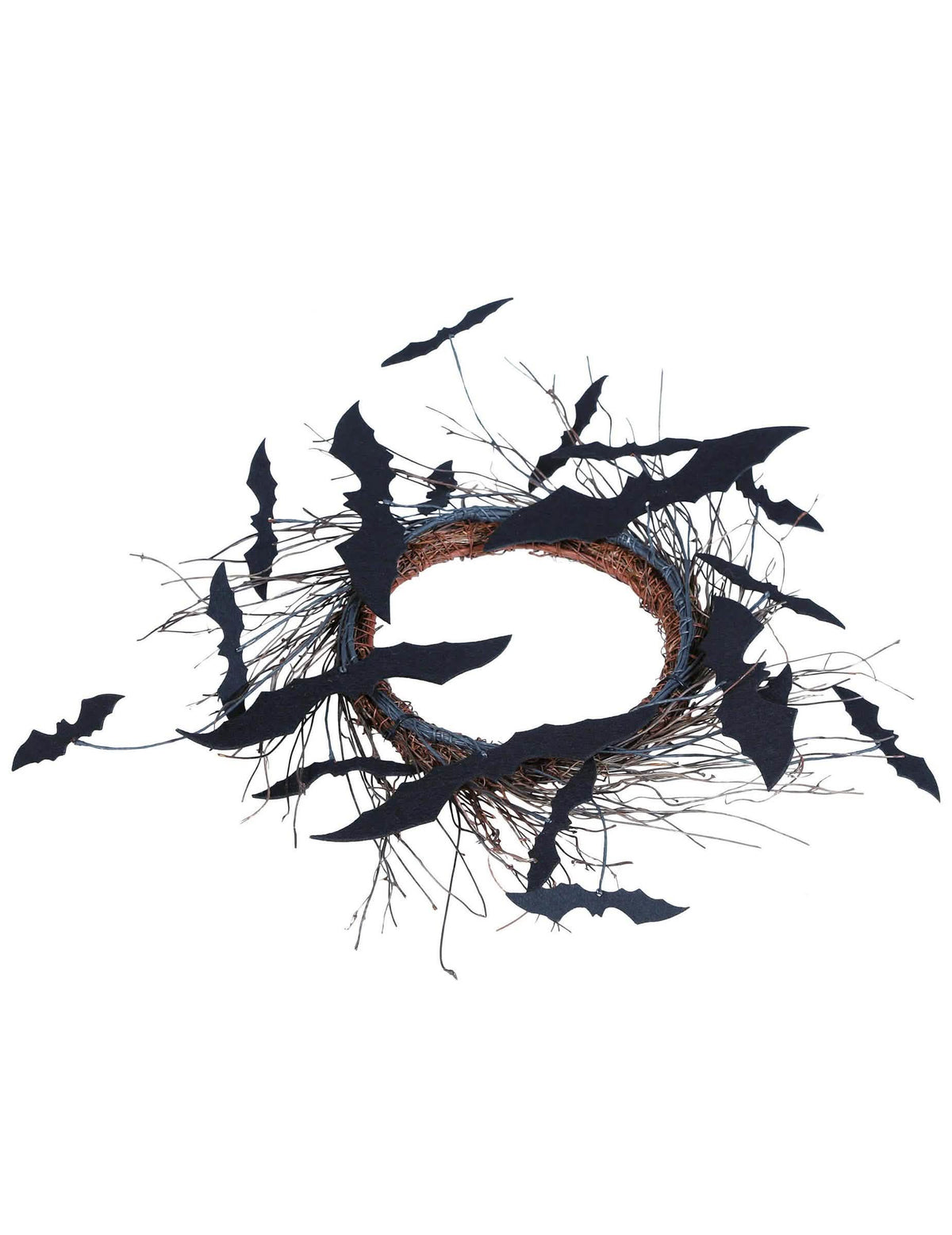 Détail des chauves-souris de la couronne de porte chauve-souris