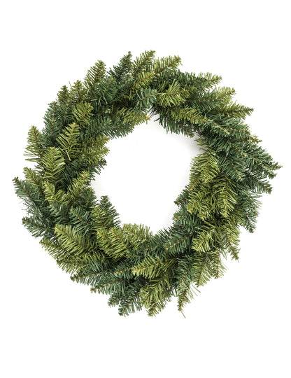 Couronne de sapin synthétique pour décoration vert
