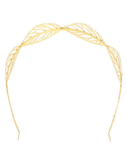 Vue de face de la couronne feuilles de laurier sexy