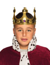 Couronne de roi pour enfant dorée avec pierres colorées