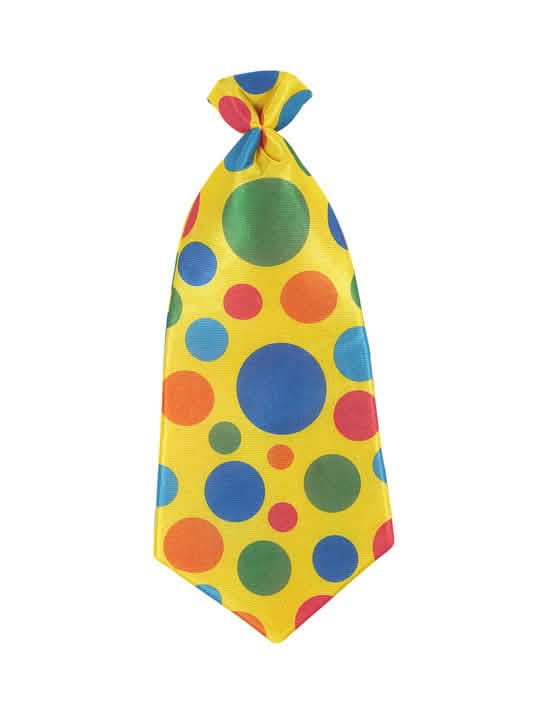 Klovnipöytäpolka dots aikuiset keltainen monivärisillä pilkuilla