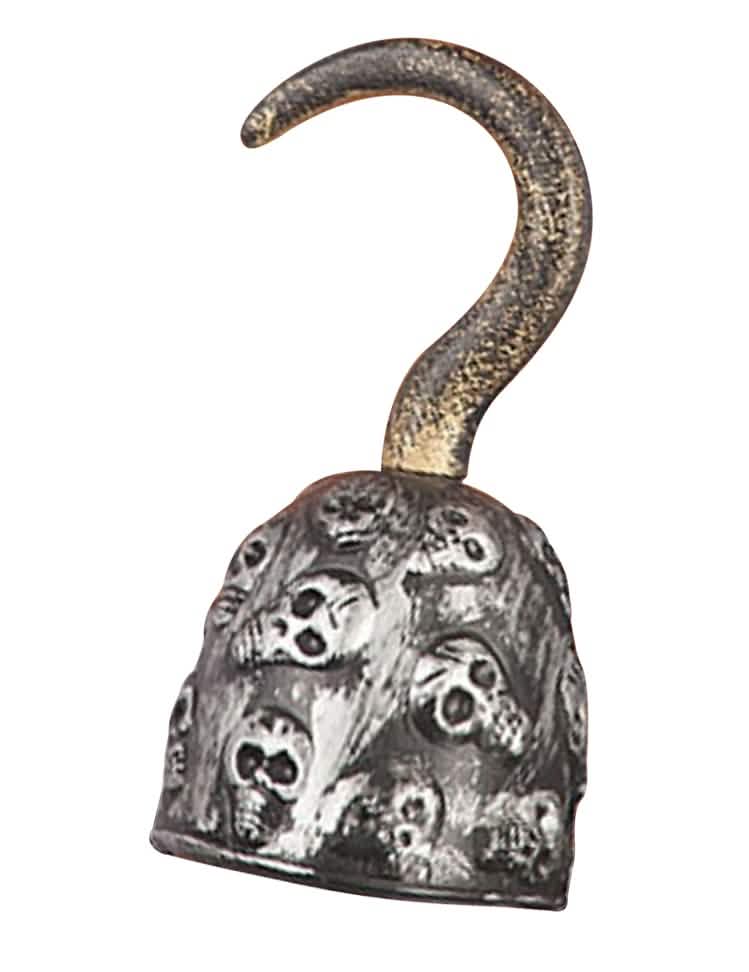 Merirosvoripustin muotoinen pääkallokoukku aikuiset pronssi- ja hopea-kuvioinen pääkalloilla
