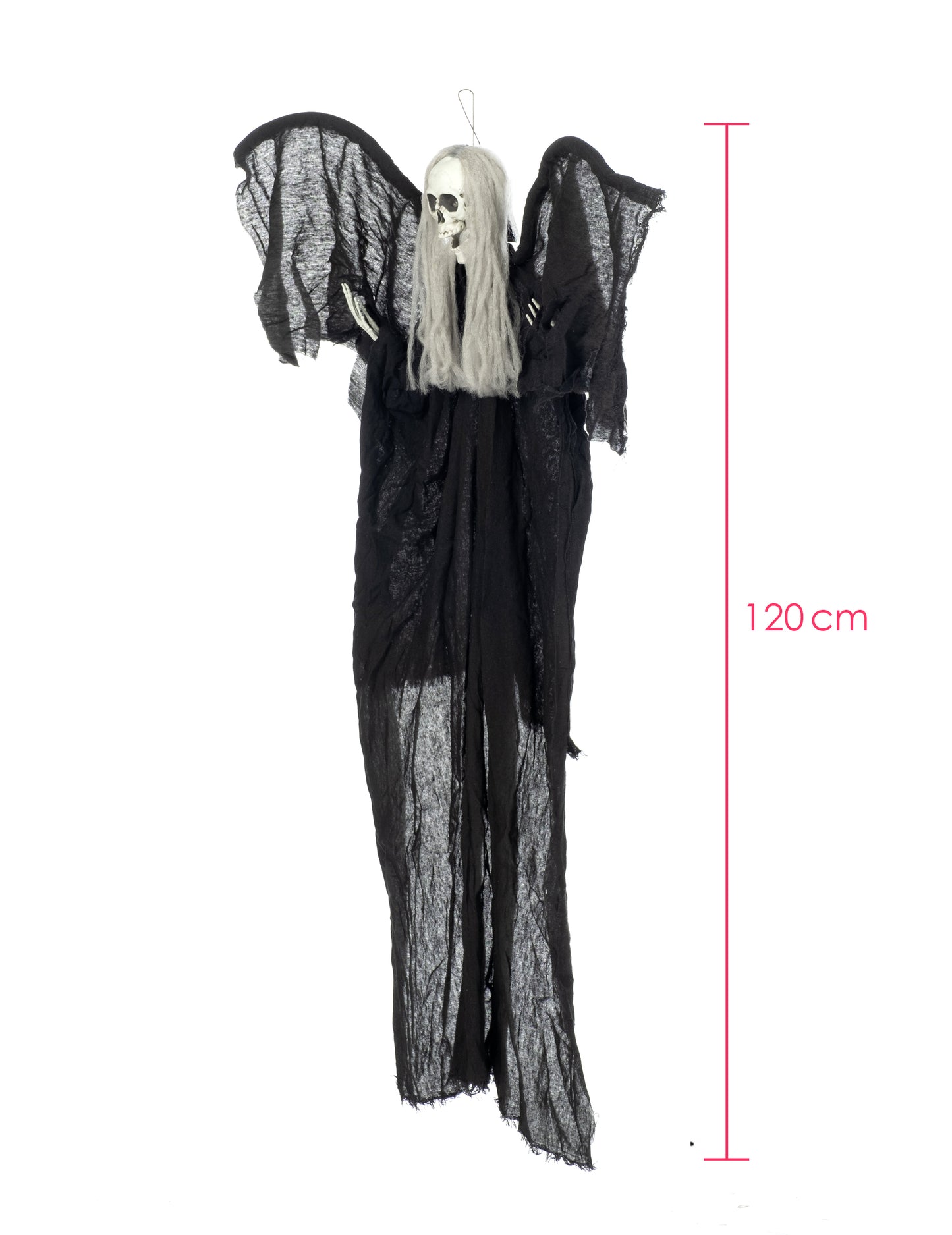 Dimensions de la décoration à suspendre ange noir de la mort