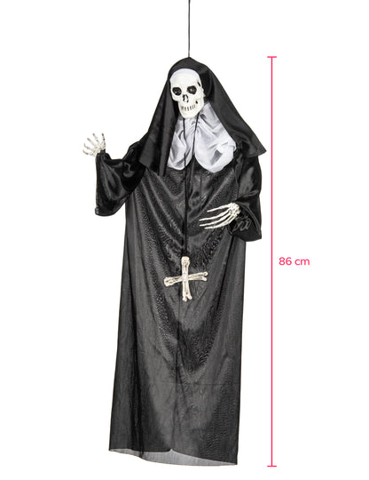 Dimensions de la décoration à suspendre nonne pour Halloween