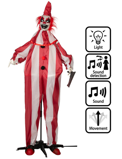 Animoitu paha klovni -koriste liikkeellä 170 cm
