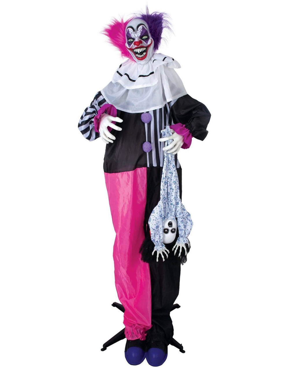 Vue d'ensemble de la décoration animée clown pour Halloween