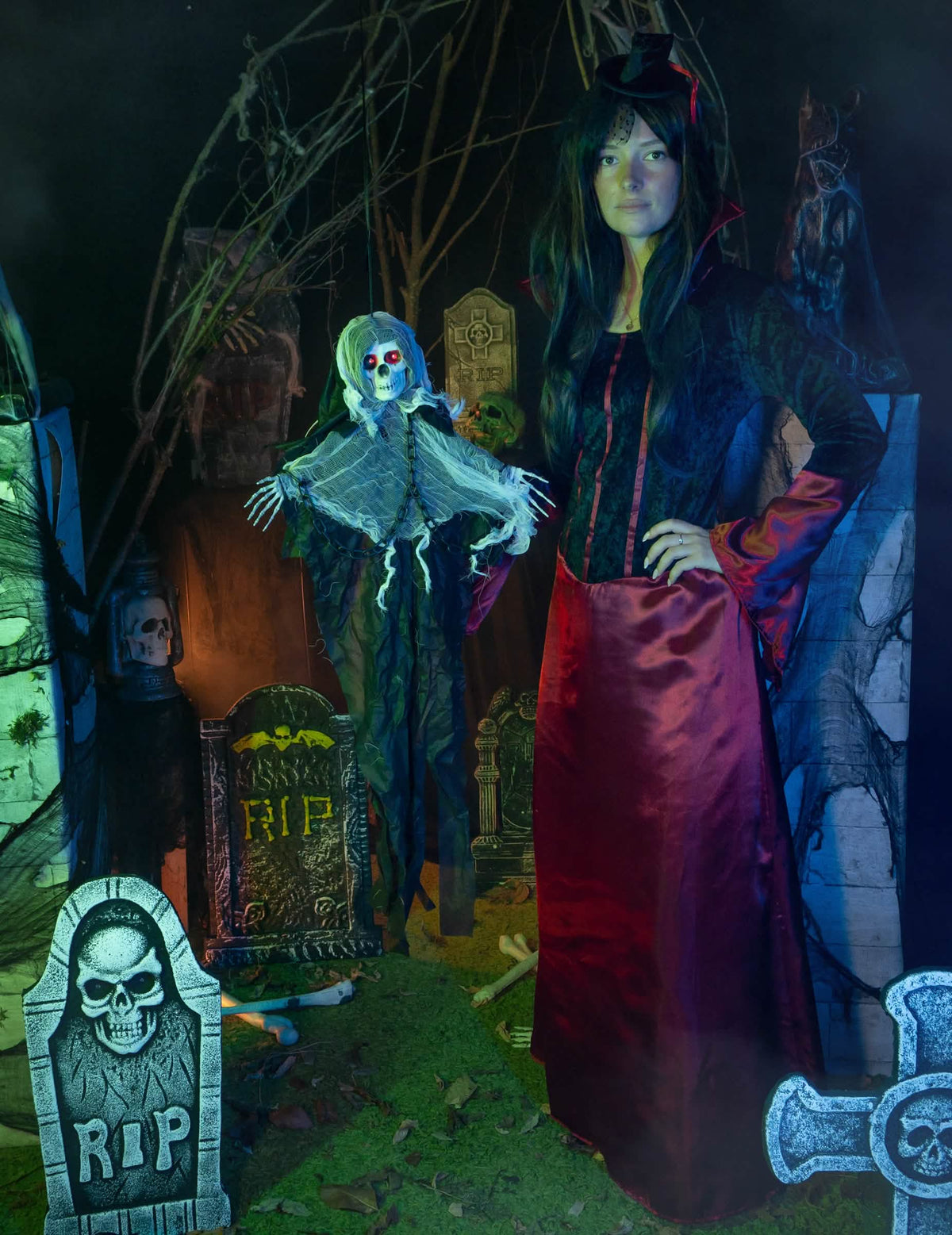 Haunted Ghoul -animoitu riippuva koriste 80cm