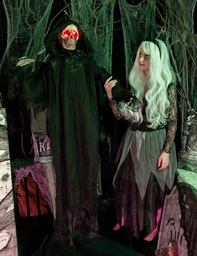 Animoitu ääni- ja valokoriste Dizzy Demon 165 cm