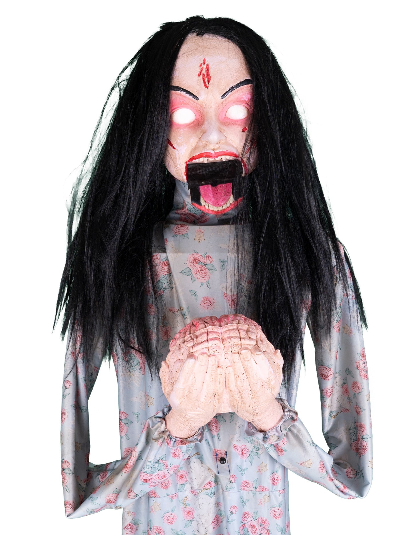 Animoitu aivoja syövä zombie-koriste 200 cm