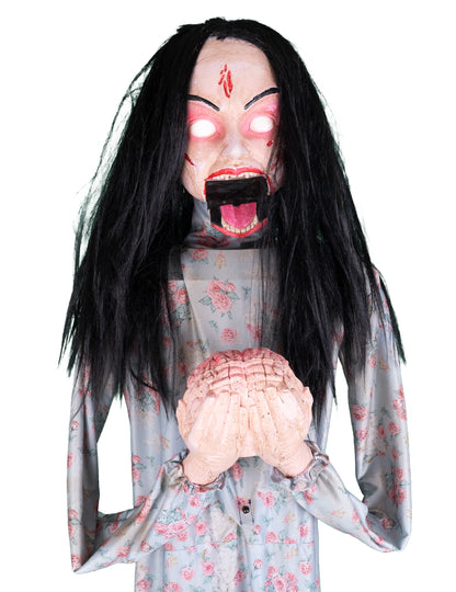 Animoitu aivoja syövä zombie-koriste 200 cm
