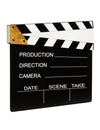 Décoration clap de cinéma noir et blanc en carton personnalisable