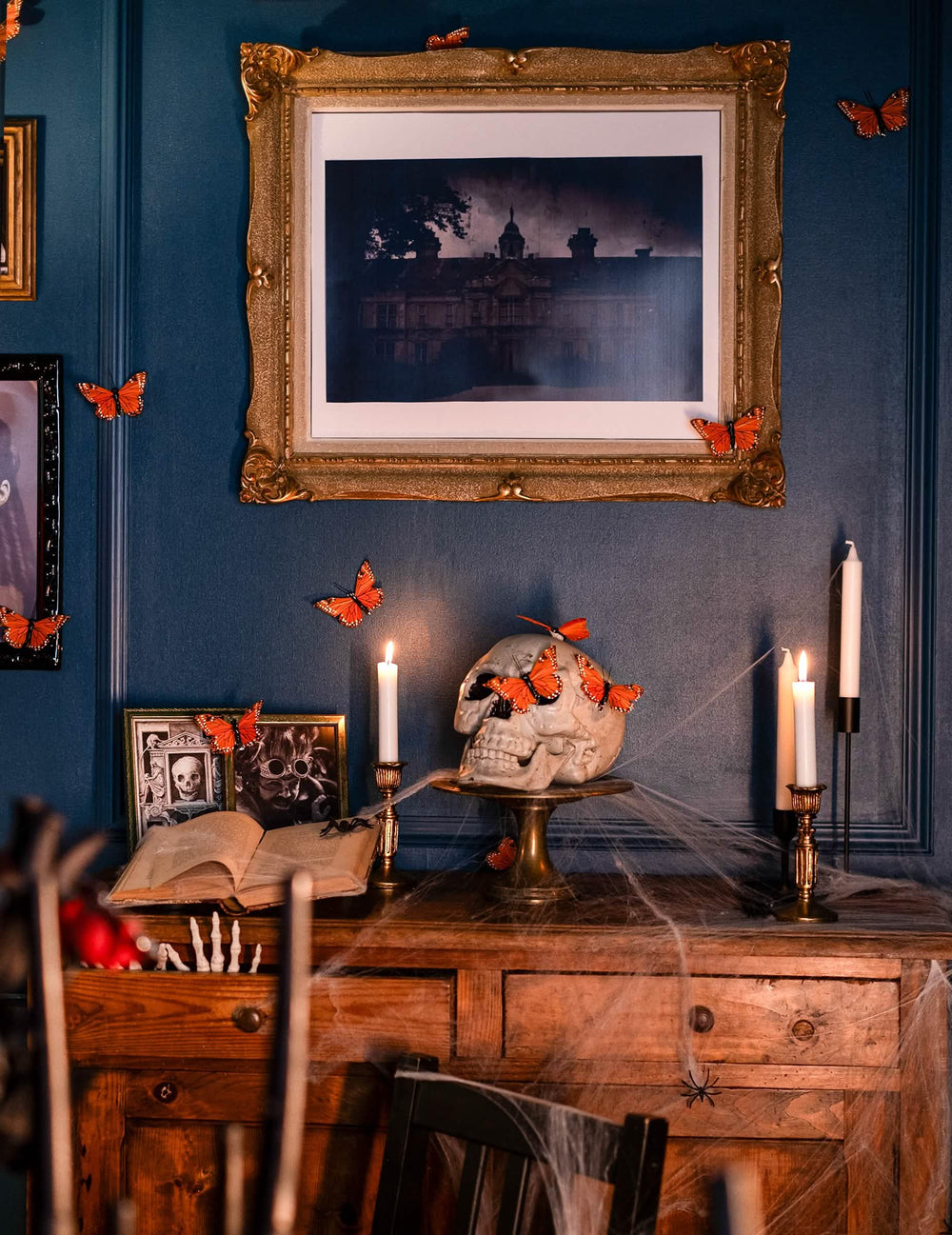 Halloween-kallon koriste-esillepano