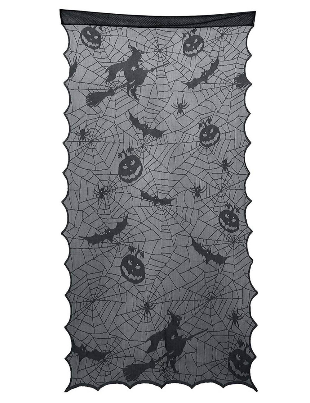 Vue d'ensemble de la décoration de porte en dentelle Halloween