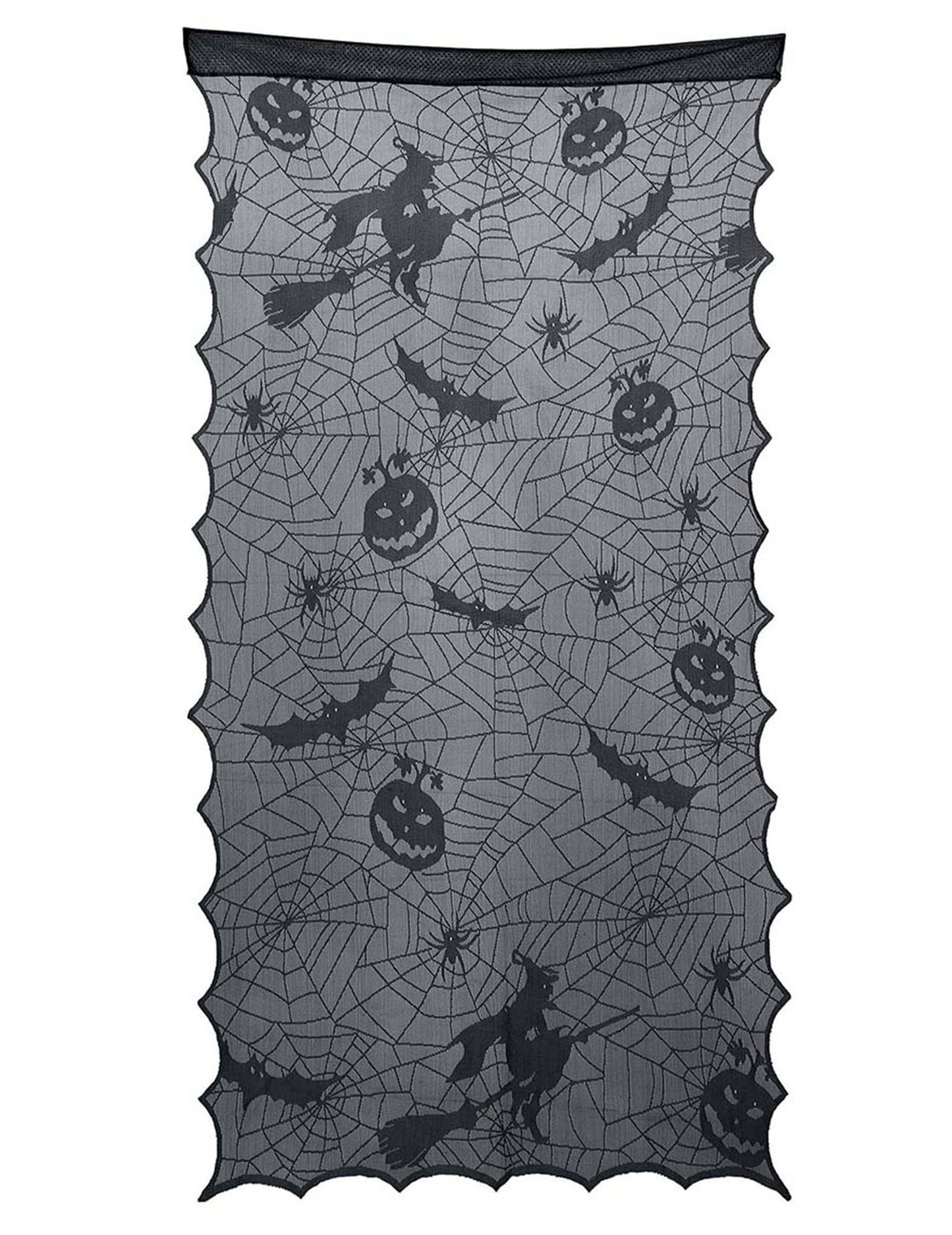 Vue d'ensemble de la décoration de porte en dentelle Halloween