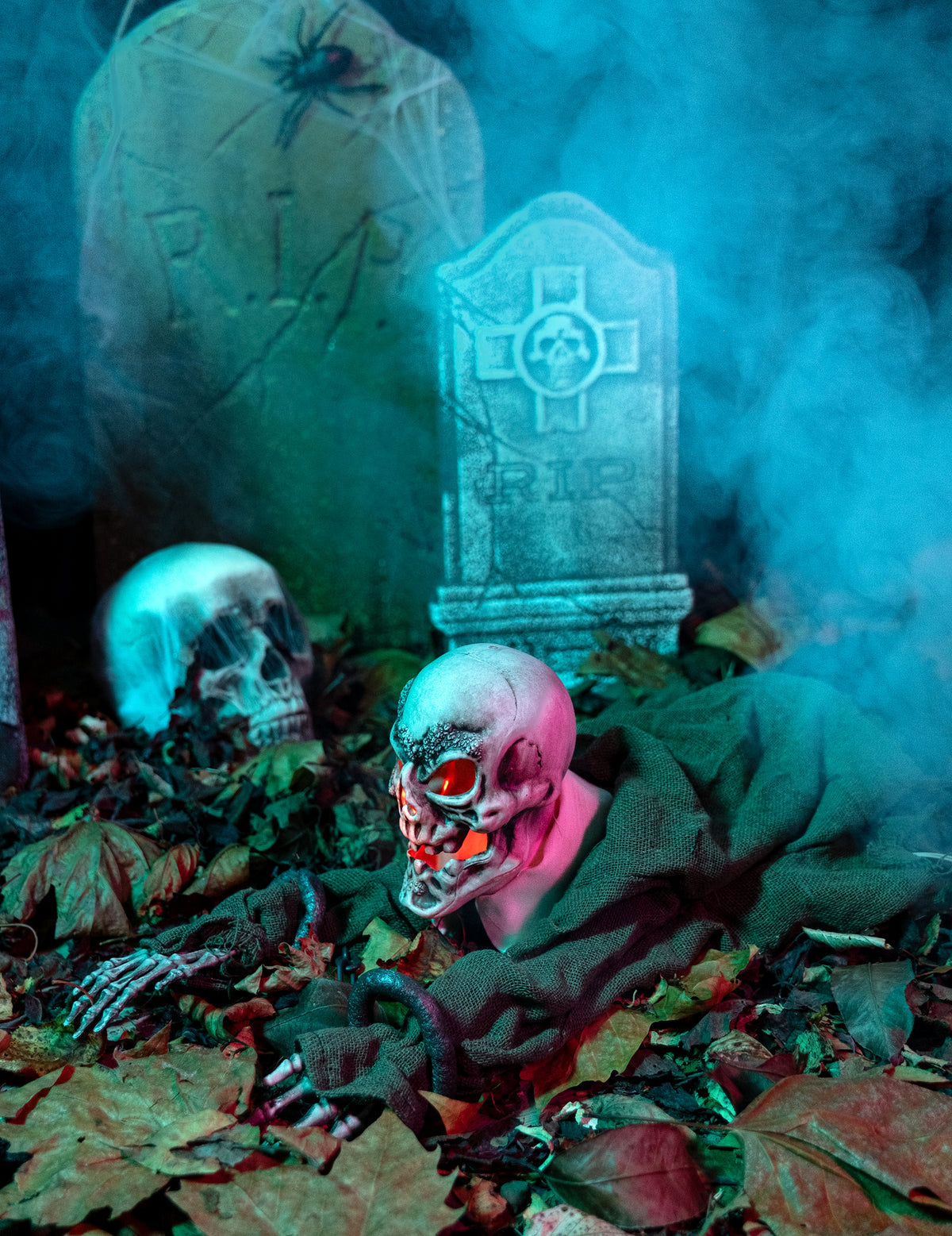 Koristeluuranko liike-, valo- ja ääniefektitoiminnoilla 80 cm - Halloween