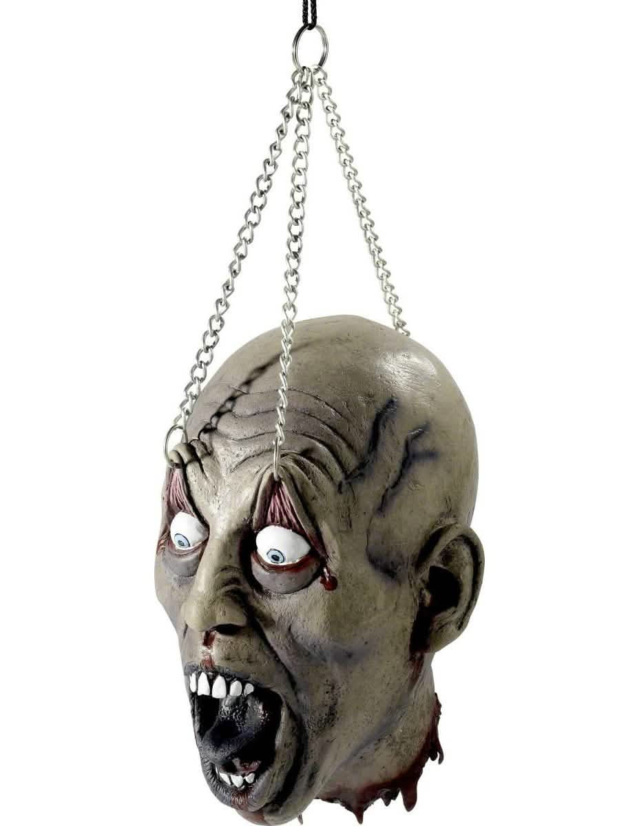 Harmaa riippuva halloween-päähinekoriste ketjuilla