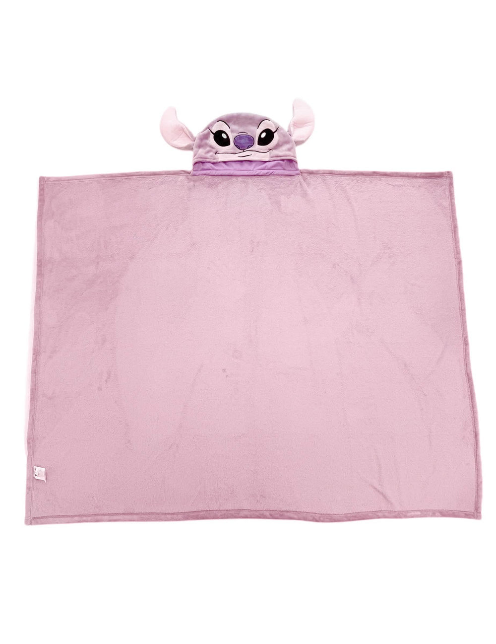Vue d'ensemble du déguisement plaid polaire à capuche Angel Lilo & Stitch