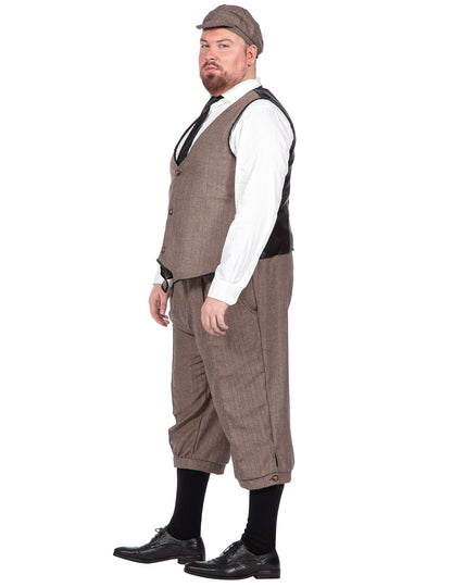 1920-luvun ruskea luksuspuku miehelle