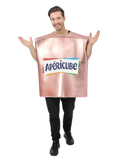 Vaaleanpunainen Apéricube™-asu aikuisille