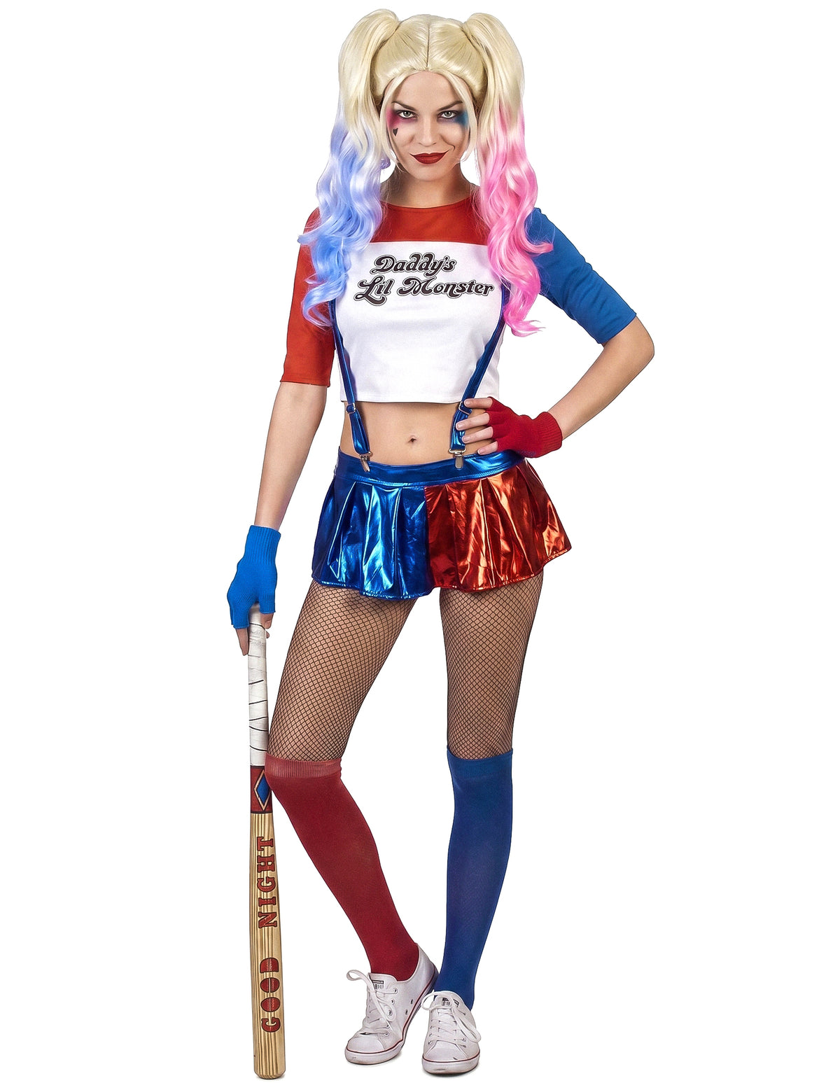 Dady's lil' Devil - Naisten harlekiini-asu Halloweenjuhliin